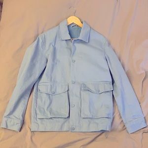 Zara Cotton Utility Jacket Blue size S